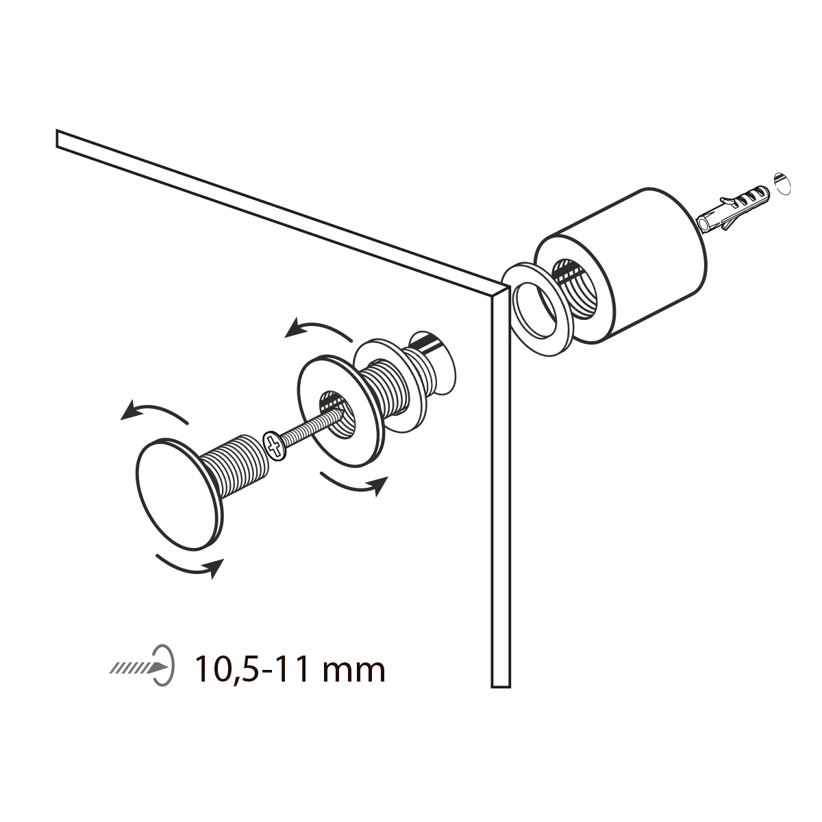Zubehör Edelstahl Abstandhalter BetaFix III